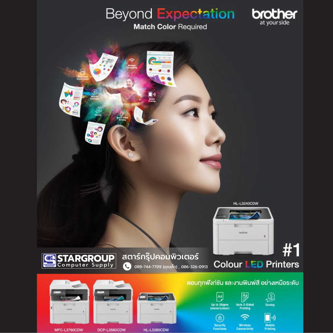 Brother LED Printer ปริ้นเตอร์เลเซอร์คุณภาพสูง ในราคาประหยัด - สตาร์ ...